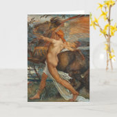 Pegasus | Walter Crane Karte (Gelbe Blume)