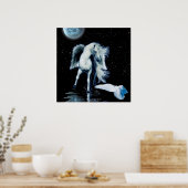 PEGASUS & WHITE RAVEN Fantasy Poster (Küche)