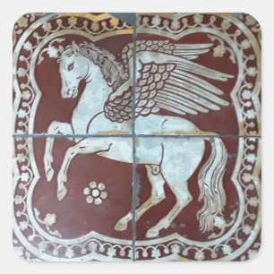 Pegasus Winged Horse Quadratischer Aufkleber