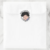 Pegatina Ádam yo tan lindo sin novia Edificaturas  Quadratischer Aufkleber (Tasche)