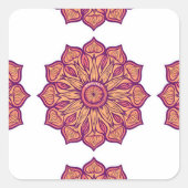 Pegatina con diseño de mandala quadratischer aufkleber (Vorderseite)