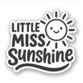 Pegatina con forma – Little Miss Sunshine Aufkleber (Vorderseite)