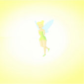Pegatina de Tinker Bell Aufkleber (Vorderseite)