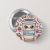Pegatina de vinilo con forma personalizada button (Vorne & Hinten)