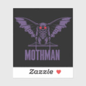 Pegatina de vinilo con forma personalizada mothman aufkleber (Blatt)