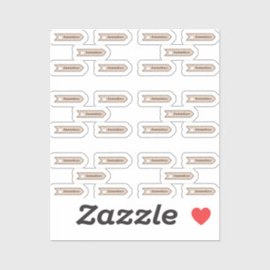 Pegatina de vinilo Denken Sie daran Aufkleber