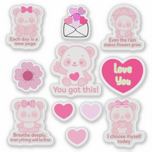 Pegatina de Vinilo Panda Aufkleber (Vorderseite)