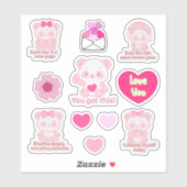 Pegatina de Vinilo Panda Aufkleber (Blatt)