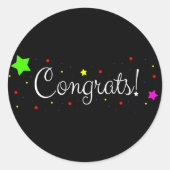 Pegatina - ¡Felicidades! Runder Aufkleber (Vorderseite)