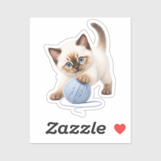 Pegatina Gatito Kawaii Adorable Aufkleber