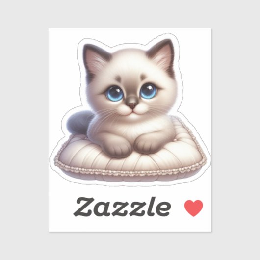 Pegatina Gatito Kawaii Adorable Aufkleber (Blatt)