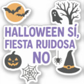 Pegatina Halloween para introvertidas Aufkleber (Vorderseite)