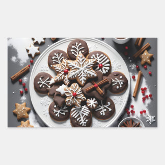 Pegatina navidad 1 - 001 rechteckiger aufkleber
