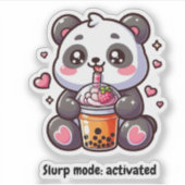 Pegatina Osito Panda Boba Tea Aufkleber (Vorderseite)