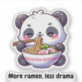 Pegatina Osito Panda Comiendo Aufkleber (Vorderseite)