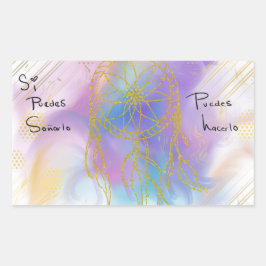 Pegatina puedes hacerlo  rechteckiger aufkleber