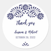 PEGATINA REDONDA TALAVERA FLOWER RUNDER AUFKLEBER (Vorderseite)