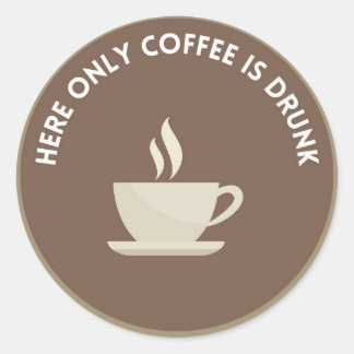 Pegatina/Stickers redondo con Mensaje divertido Runder Aufkleber