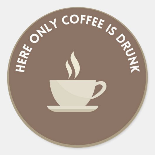 Pegatina/Stickers redondo con Mensaje divertido Runder Aufkleber (Vorderseite)