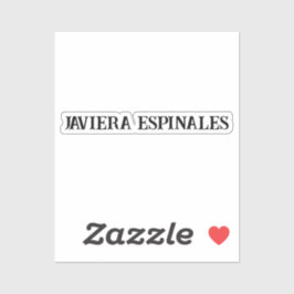 Pegatina termo aufkleber