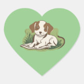 Pegatinas en forma de corazón Herz-Aufkleber (Vorderseite)