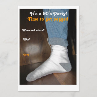 Pegged 90er Party Einladung