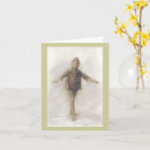 Peggy als Elf Karte (Gelbe Blume)