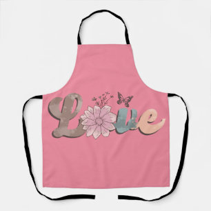 Peggy Ann Pink Liebe Küche Schürze