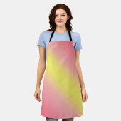 Peggy Ann Pink und Yellow Kitchen Schürze (Getragen)