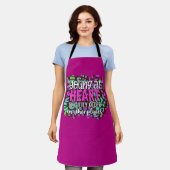 Peggy Ann Pink Young and Old Kitchen Schürze (Getragen)