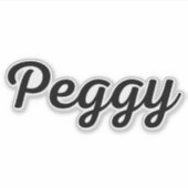 Peggy Aufkleber (Vorderseite)