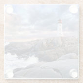 Peggy Bucht-Leuchtturm Glasuntersetzer (Rückseite)