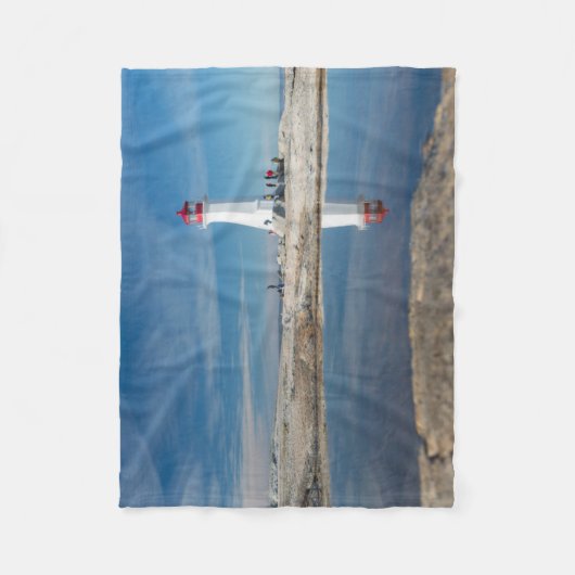 Peggy Bucht-Leuchtturm | Kanada Fleecedecke (Vorderseite)