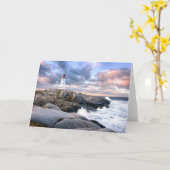 Peggy Bucht-Leuchtturm Karte (Gelbe Blume)