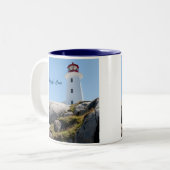Peggy Bucht-Leuchtturm Zweifarbige Tasse (Vorderseite Links)