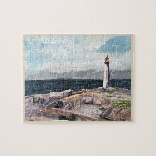 PEGGY BUCHT, NEUSCHOTTLAND, AQUARELL PUZZLE (Horizontal)