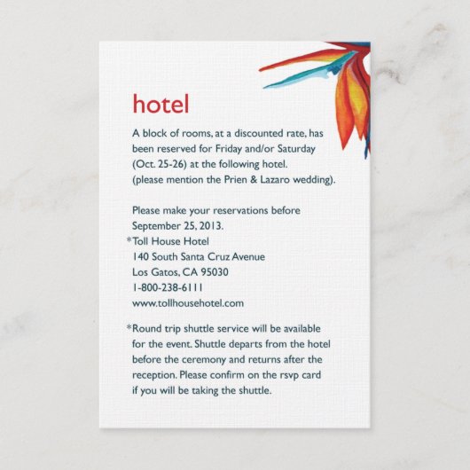 Peggy Hotel 3.5x5 Wäsche Begleitkarte (Vorderseite)