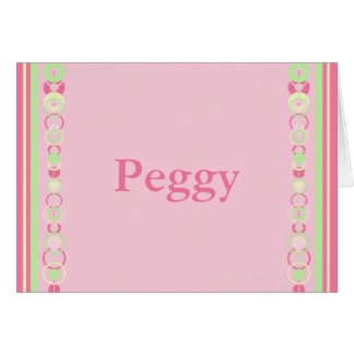 Peggy Modern Circle Individuelle Name Card