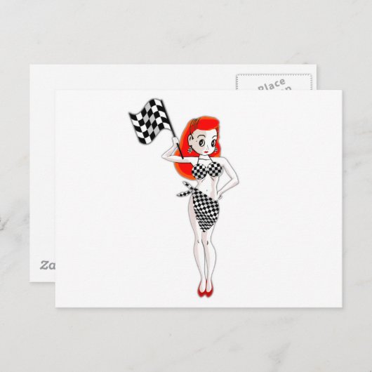 Peggy Pitstop Postkarte (Vorne/Hinten)