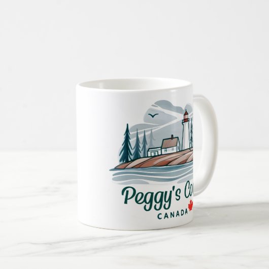 Peggy's Cove Canada Kaffeetasse (VorderseiteRechts)
