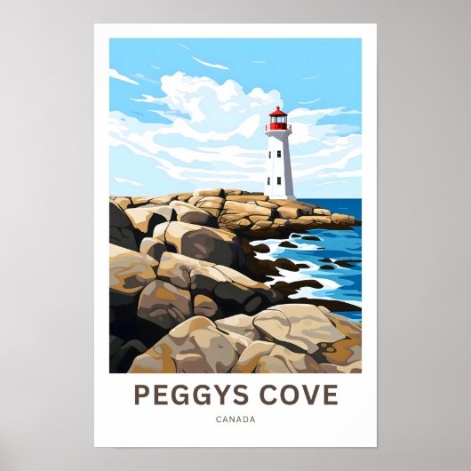 Peggy's Cove Canada Travel Print Poster (Vorne)