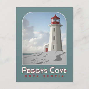 Peggy's Cove Deco-Postkarte Postkarte