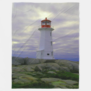 Peggy's Cove Leuchtturm Halifax Nova Scotia Kanada Fleecedecke