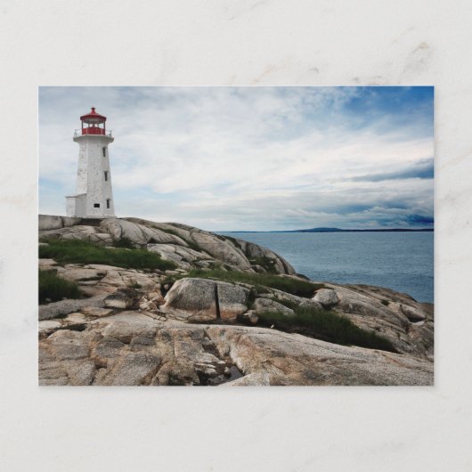 Peggy's Cove Leuchtturm Postkarte (Vorderseite)
