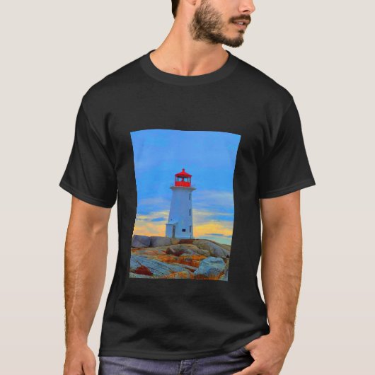 Peggy's Cove Leuchtturm Shirt Leuchtturm Route (Vorderseite)
