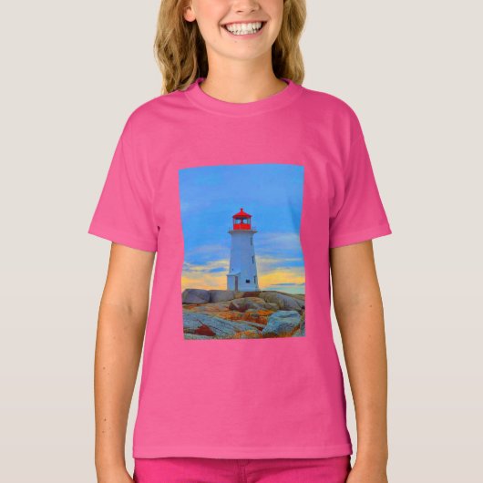 Peggy's Cove Leuchtturm Shirt Leuchtturm Route (Vorderseite)