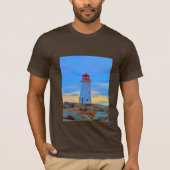 Peggy's Cove Leuchtturm Shirt Leuchtturm Route (Vorderseite)
