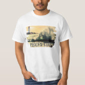 Peggy's Cove Lighthouse, das über Wellen strahlt T-Shirt (Vorderseite)