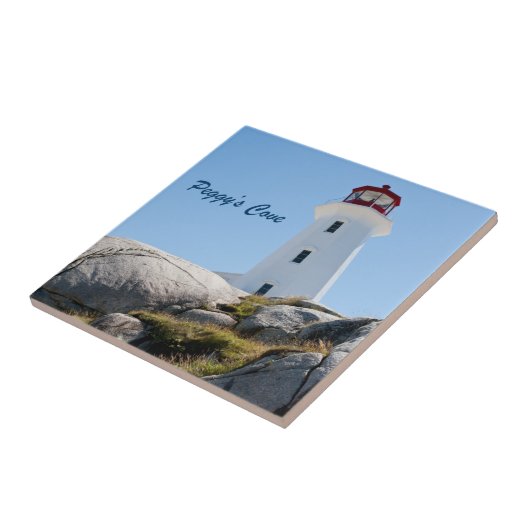 Peggy's Cove Lighthouse (Farbe) Fliese (Seite)