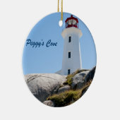Peggy's Cove Lighthouse (Farbe) Keramik Ornament (Rechts)